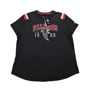 Atlanta Falcons Women’s Nike T-Shirt NFL Team Apparel Black Size XL NWT